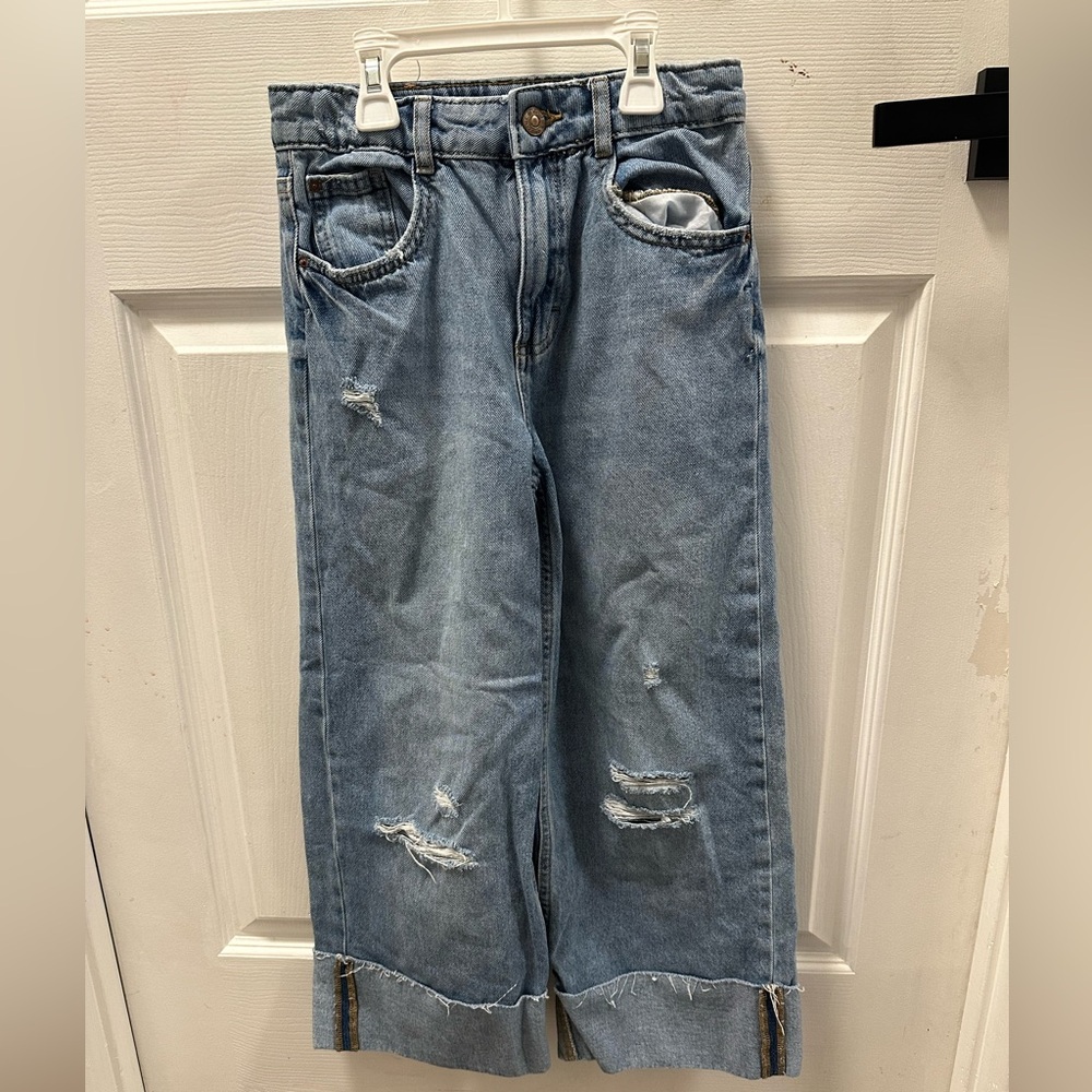Zara girls wide leg jeans size 10